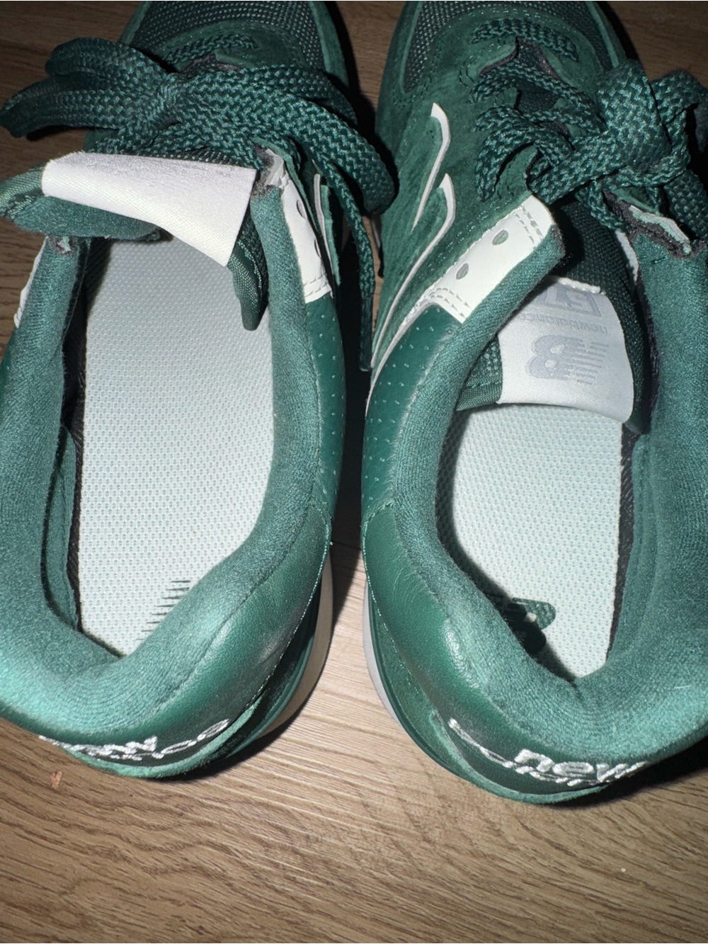 New Balance Kids 574 Forest Green Lace-Up Sneakers - Picture 5 of 5